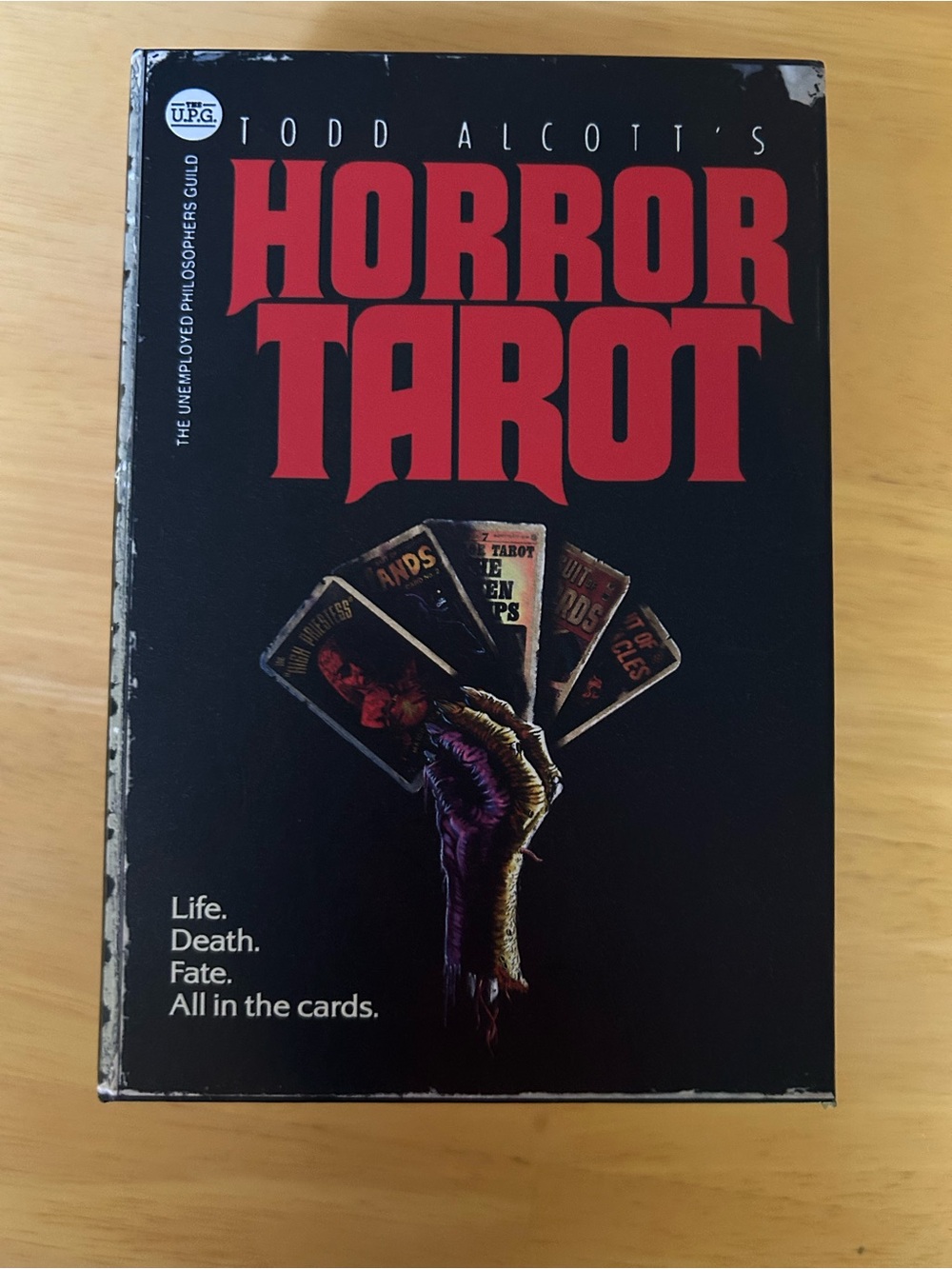 Todd Alcott's Horror Tarot Card Deck & Instruction Book.
